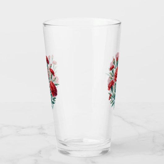 Red Carnation Glas (Links)