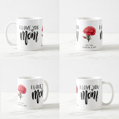 Red Carnation I Liebe You Mama Kaffeetasse