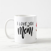 Red Carnation I Liebe You Mama Kaffeetasse (Links)