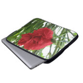 Red Carnation Laptop Bag Laptopschutzhülle (Vorne Knopf)