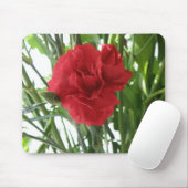 Red Carnation Mousepad (Mit Mouse)
