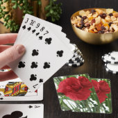 Red Carnation Playing Cards Spielkarten (In Situ)