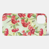 Red Carnations on with butterflies Case-Mate iPhone Hülle (Rückseite (Horizontal))