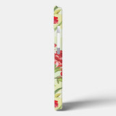 Red Carnations on with butterflies Case-Mate iPhone Hülle (Rückseite / Links)