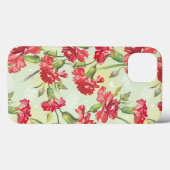 Red Carnations on with butterflies Case-Mate iPhone Hülle (Rückseite (Horizontal))