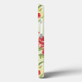 Red Carnations on with butterflies Case-Mate iPhone Hülle (Rückseite / Links)