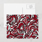 Red Carniing Nah up Post Card Postkarte (Vorne/Hinten)