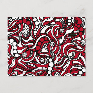 Red Carniing Nah up Post Card Postkarte