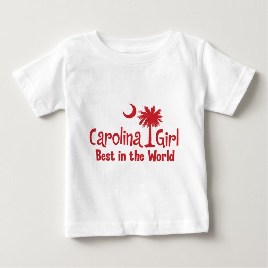 Red Carolina Girl D'Arte e Cultura Baby T-shirt (Vorderseite)