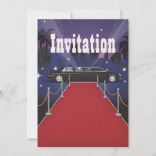 Red Carpet Celebrity Limo Einladung