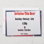 Red Carpet Celebrity Limo Einladung (Rückseite)