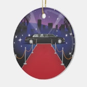 Red Carpet Celebrity Limo Keramik Ornament (Links)