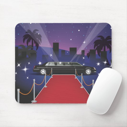 Red Carpet Celebrity Limo Mousepad (Mit Mouse)