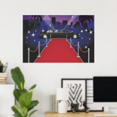 Red Carpet Celebrity Limo Poster (Heimbüro)