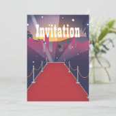 Red Carpet Celebrrity Einladung (Stehend Vorderseite)