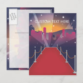 Red Carpet Celebrrity Postkarte (Vorne/Hinten)