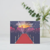 Red Carpet Celebrrity Postkarte (Stehend Vorderseite)