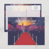 Red Carpet Celebrrity Postkarte (Vorne/Hinten)
