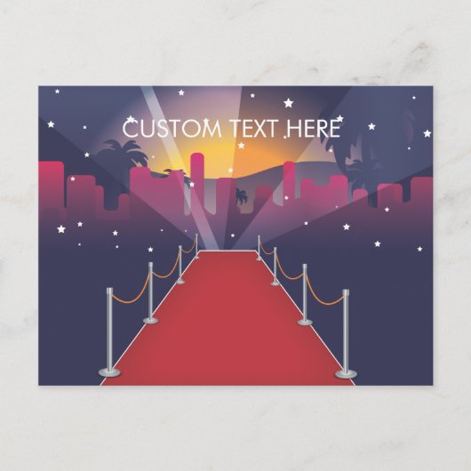 Red Carpet Celebrrity Postkarte (Vorderseite)