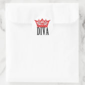 Red Carpet Tiara DIVA Stickers (Tasche)