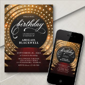 Red Carpet VIP Hollywood Birthday Einladung