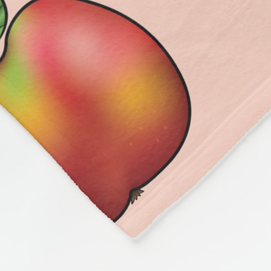 Red Cartoon Apple Frucht Muster Herbstzeit Fleecedecke (Ecke)