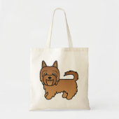 Red Cartoon Australian Terrier Tragetasche (Vorne)