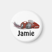 Red Cartoon Car Magnet (Vorne)