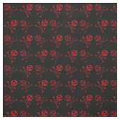 Red Cartoon Skull Pattern Stoff (Muster)