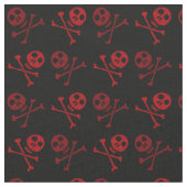 Red Cartoon Skull Pattern Stoff (Nahaufnahme)
