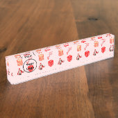 Red casino business pattern namensplakette (Seite)