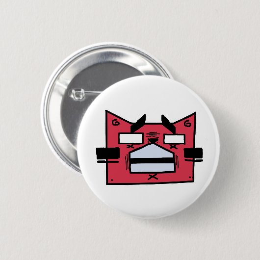 Red Cat Button (Vorne & Hinten)