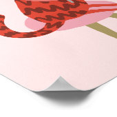 Red Cat Eating Pancakes Poster (Ecke)