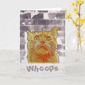 Red Cat in Trouble. Karte (Gelbe Blume)