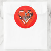 Red Catalyst Runder Aufkleber (Tasche)