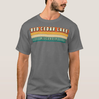 Red Cedar Lake Bootfischen Vintag T-Shirt
