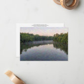 Red Cedar River Mitteilungskarte (Vorderseite/Rückseite Beispiel)