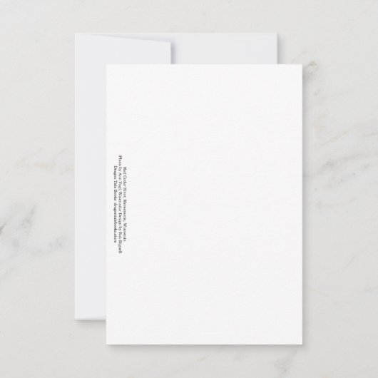 Red Cedar River Mitteilungskarte (Rückseite)