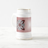 Red Celtic Art Bierglas (Vorderseite Links)