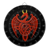 Red Celtic Dragon Dartscheibe (vorne)