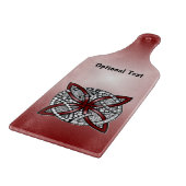 Red Celtic Knot Original Artwork Schneidebrett (Ecke)