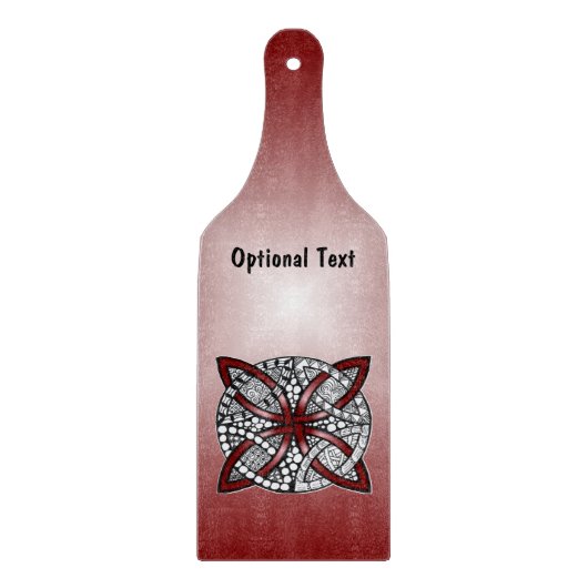 Red Celtic Knot Original Artwork Schneidebrett (Vorderseite)