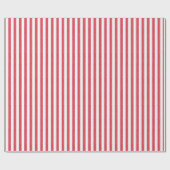 Red Chalk Stripes Geschenkpapier (Flach)
