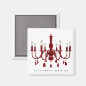 Red Chandelier ~ Magnet (Vorderseite/Rückseite)