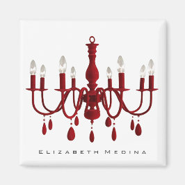 Red Chandelier ~ Magnet