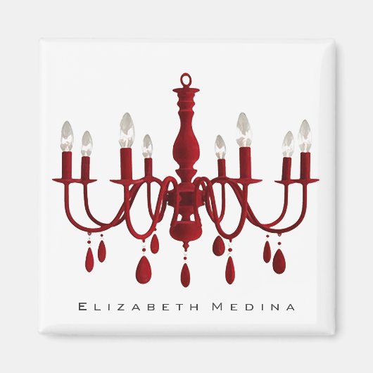 Red Chandelier ~ Magnet (Vorne)