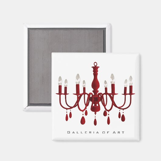 Red Chandelier ~ Magnet (Vorderseite/Rückseite)