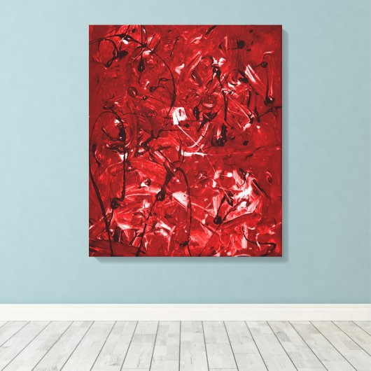 Red Chaos Leinwanddruck (Insitu (Holzboden))