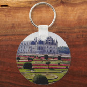Red Chateau de Chenonceaux, Frankreich Blume Schlüsselanhänger (Vorderseite)