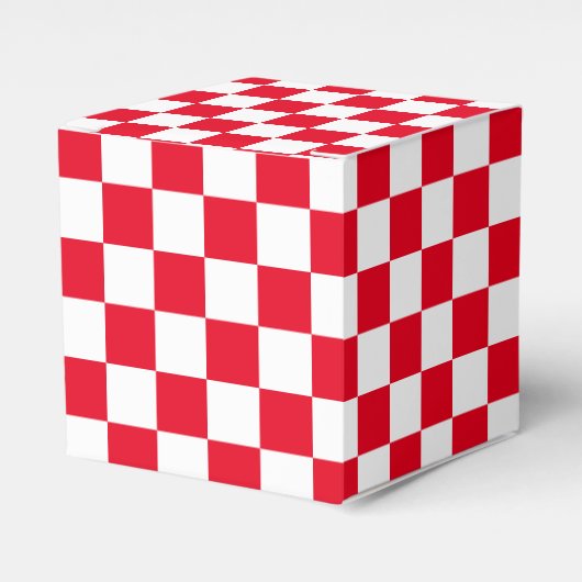 Red Checked Geschenkschachtel (Vorderseite)